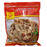 Deep Whole Wheat Naan 5Pcs