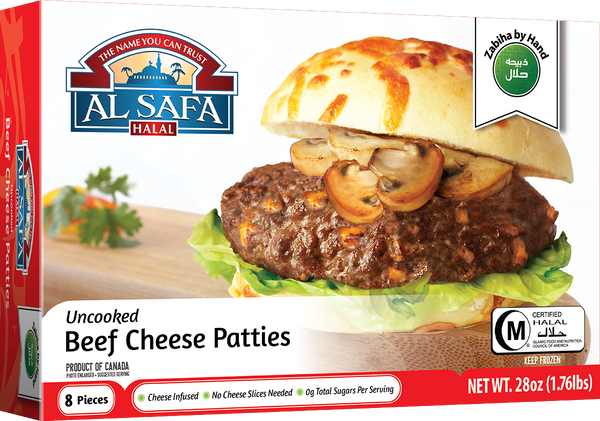 Halal Beef Cheese Patties Al Safa