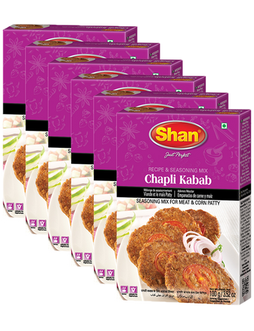 Shan CHAPLI KABAB MIX (PACK OF 6)