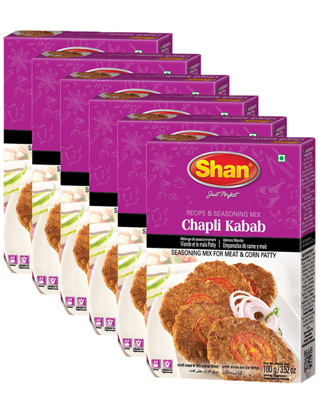 Shan CHAPLI KABAB MIX (PACK OF 6)