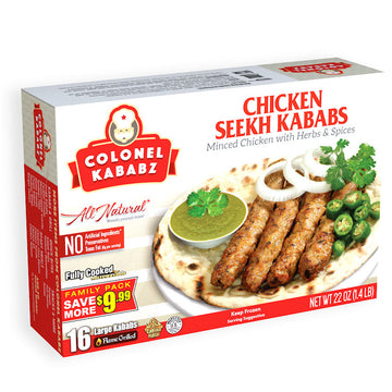 Chicken Seekh Kabab Family Pack - Colonel Kababz