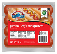 Halal Jumbo Beef Frankfurters Al Safa