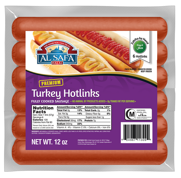 Halal Turkey Hotlinks Al Safa