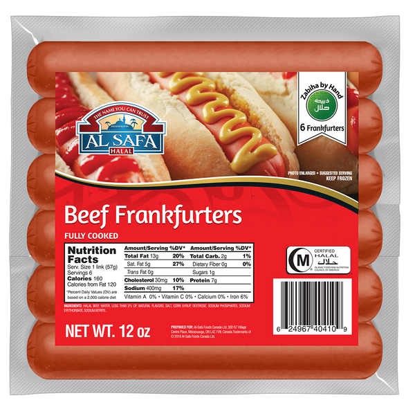 Halal Beef Frankfurters Al Safa