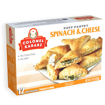 Puff Pastry Spinach & Cheese - Colonel Kababz