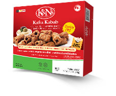 Kafta Kabab Ground chicken meat with fresh mint, shaped and flame grilled on skewers K&Ns