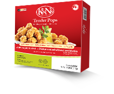 Tender Pops Boneless, breaded chicken bites K&Ns